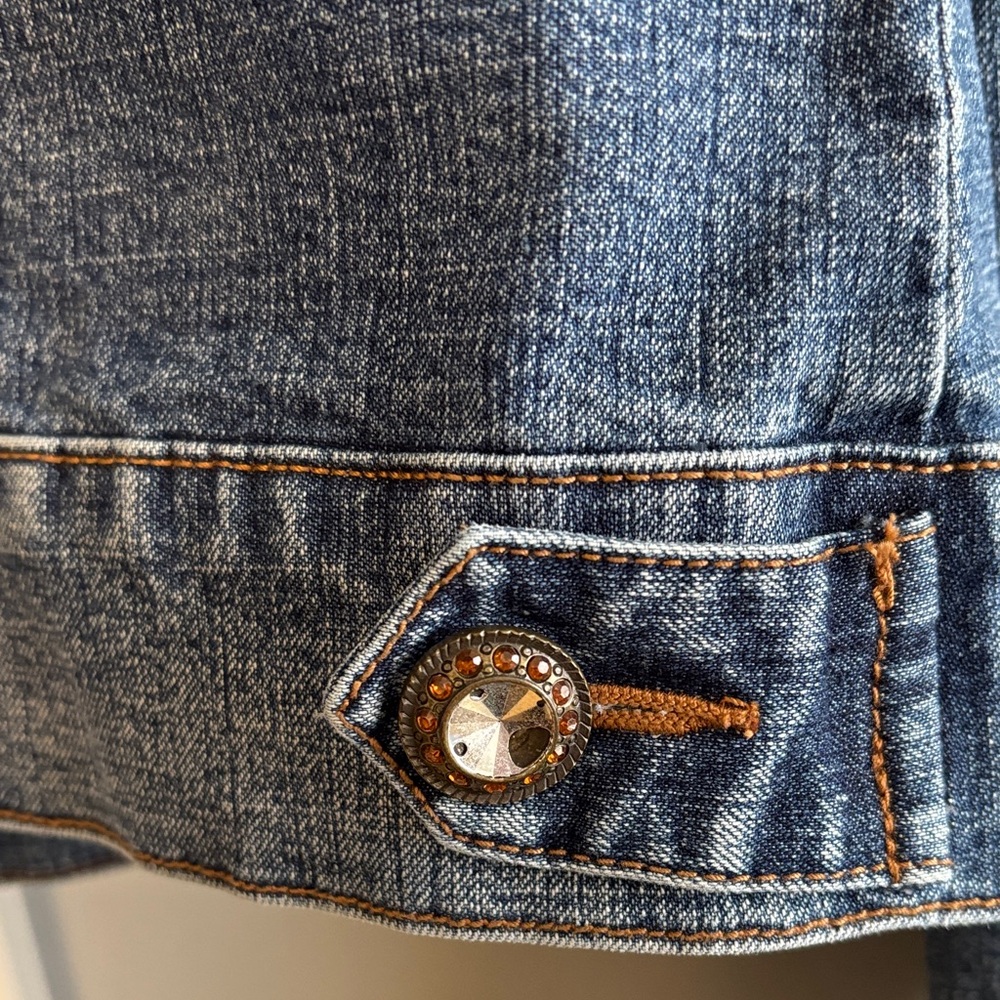 Willi Smith Indigo Jean Jacket - image 8